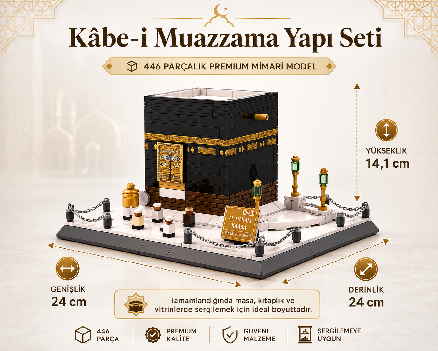 Kâbe-i Muazzama Yapı Seti  İslami Mimari Koleksiyon Modeli